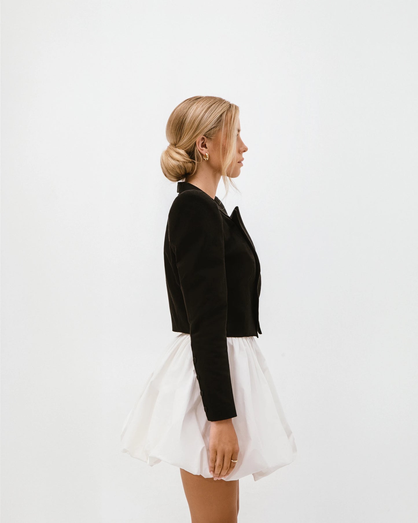 Спідниця-балон міні молочна